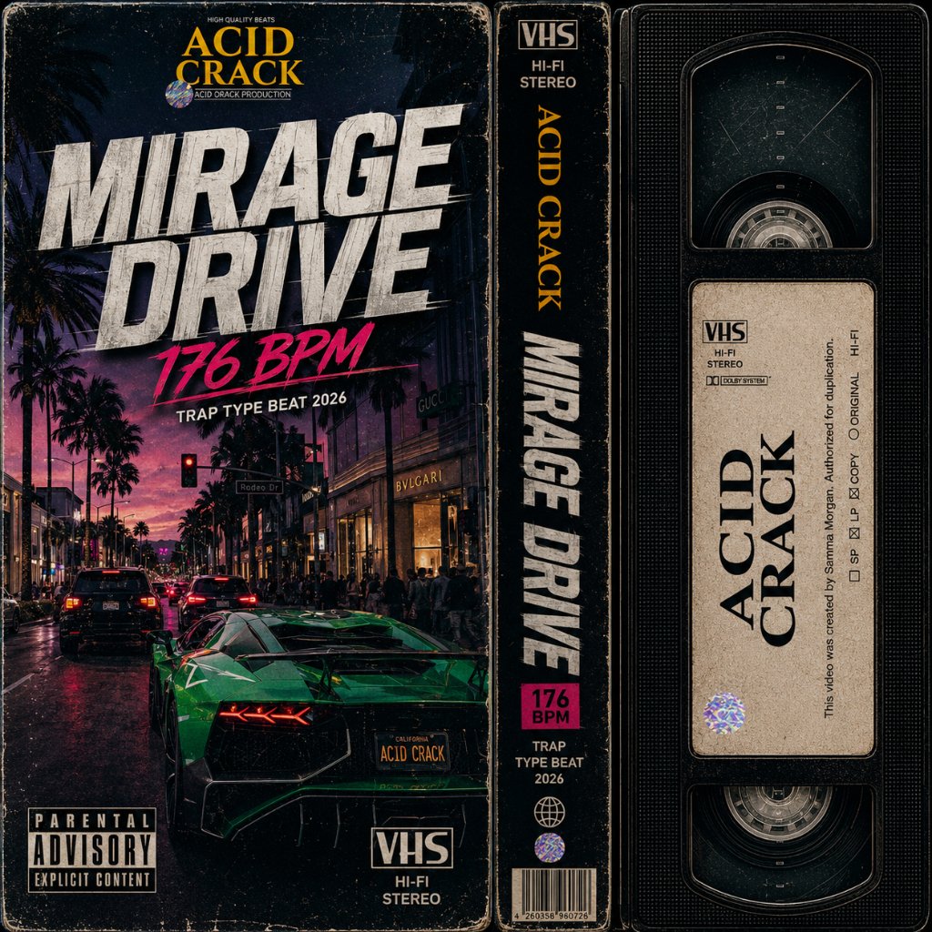 ACID CRACK   MIRAGE DRIVE 176 Bpm (Trap Type Beat 2025)