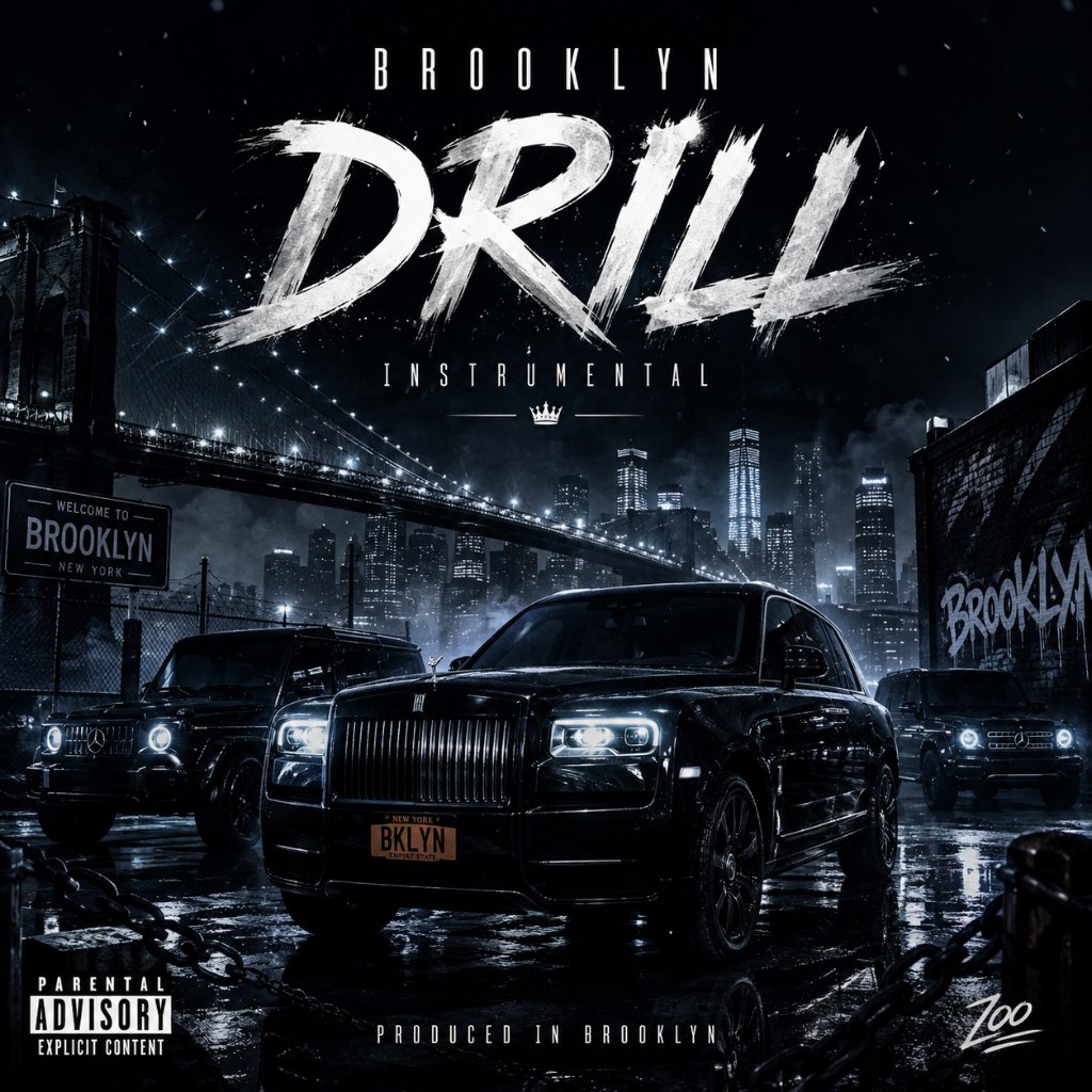 Wet Asphalt Kings Brooklyn drill instrumental, 145 BPM