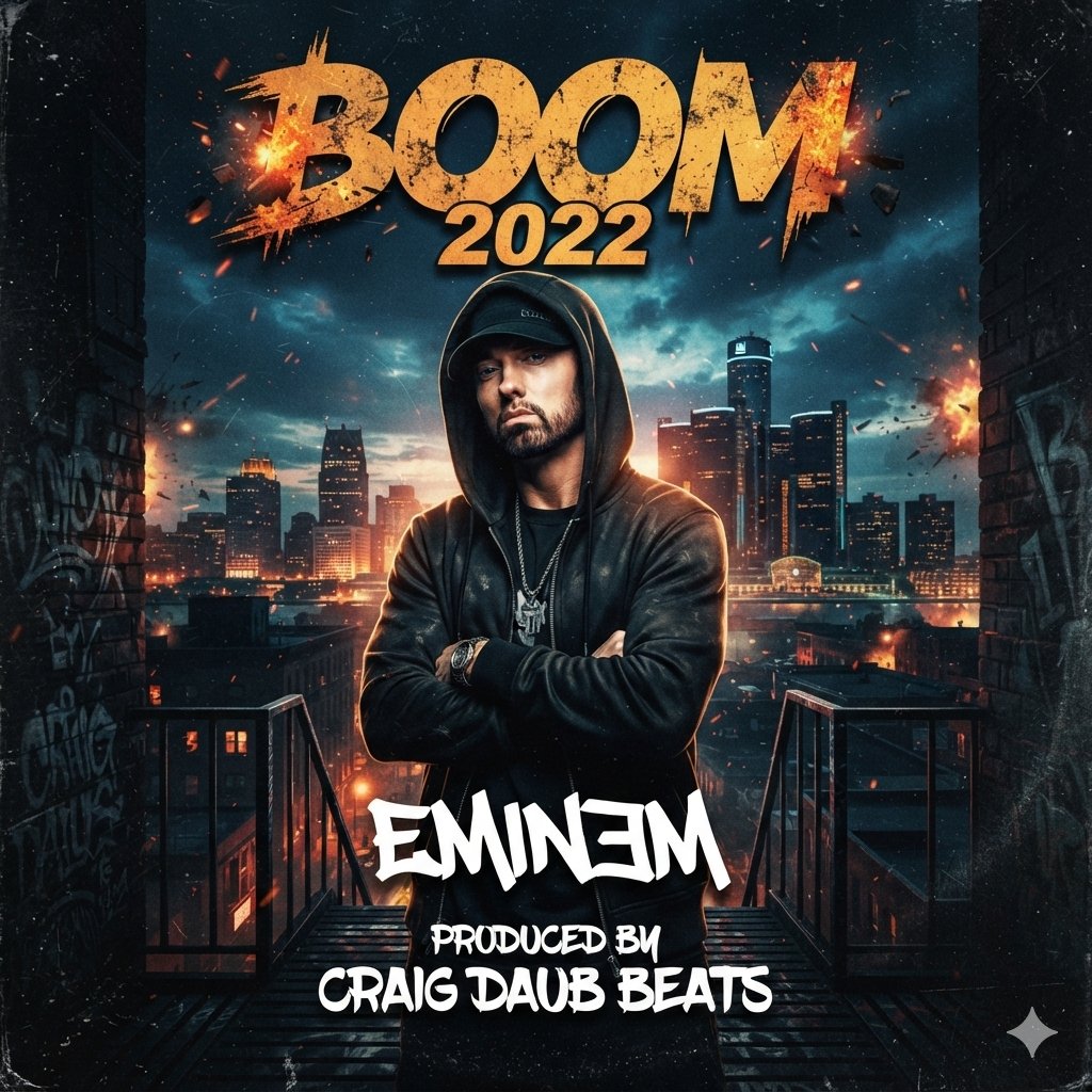 Free Eminem Type beat Boom 2022 90bpm Rap Instrumental craigdaubbeats